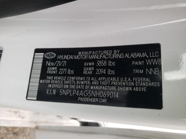 Photo 11 VIN: 5NPLP4AG5NH069014 - HYUNDAI ELANTRA LI 