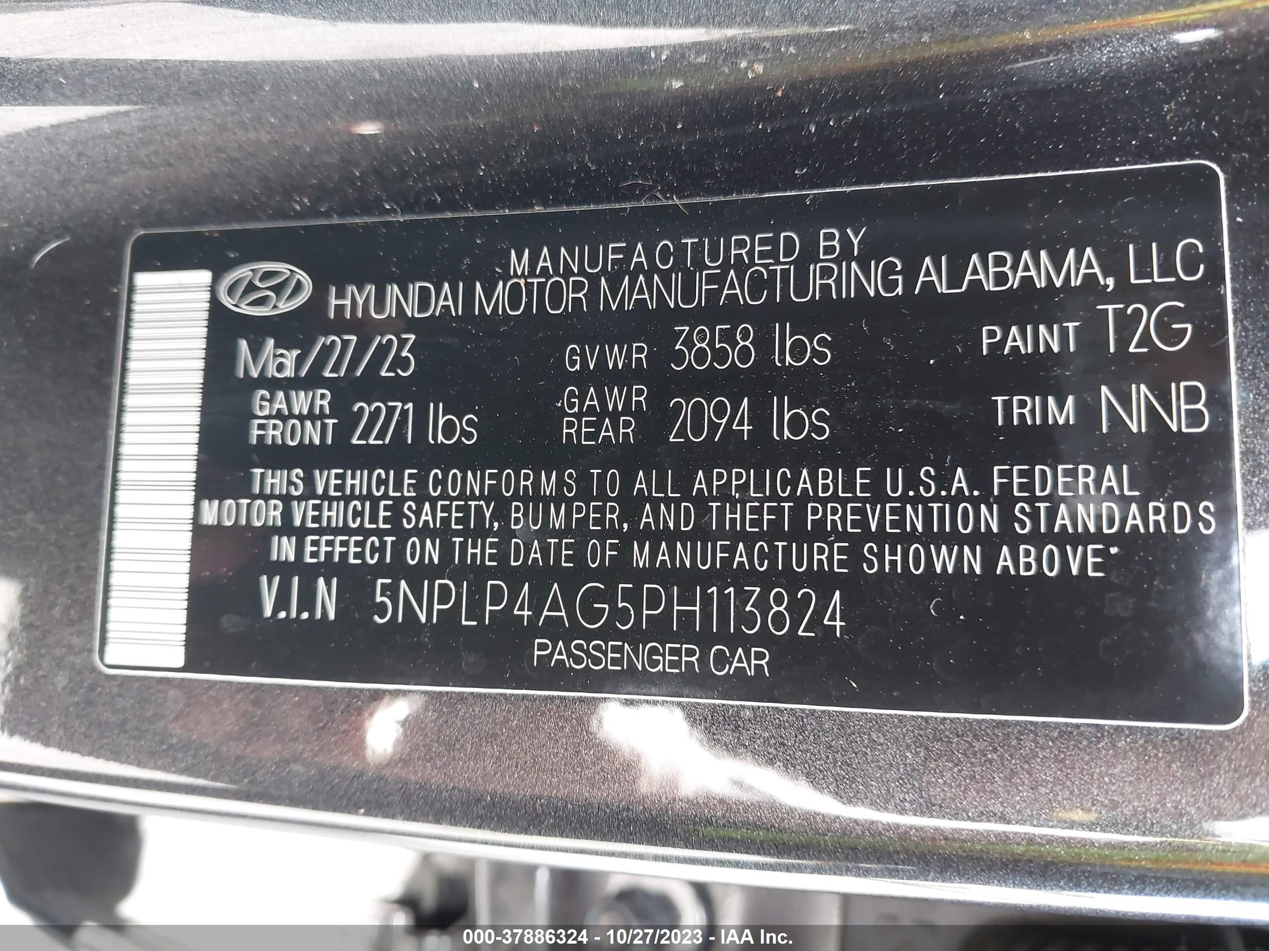 Photo 8 VIN: 5NPLP4AG5PH113824 - TOYOTA AVALON 