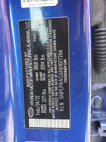 Photo 11 VIN: 5NPLP4AG6NH077266 - HYUNDAI ELANTRA LI 