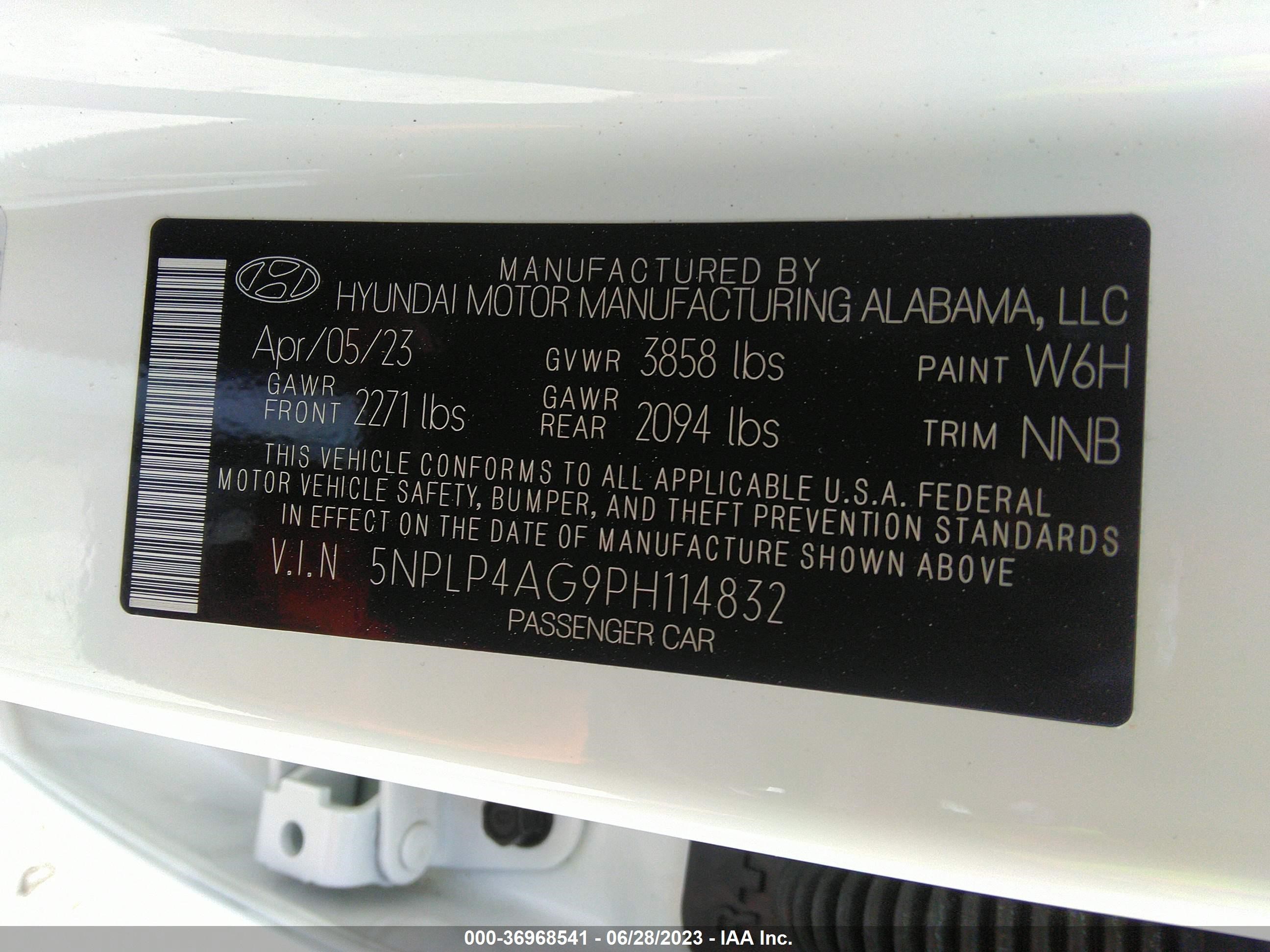 Photo 8 VIN: 5NPLP4AG9PH114832 - HYUNDAI ELANTRA 