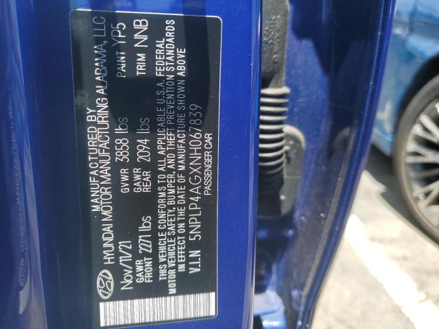 Photo 11 VIN: 5NPLP4AGXNH067839 - HYUNDAI ELANTRA 