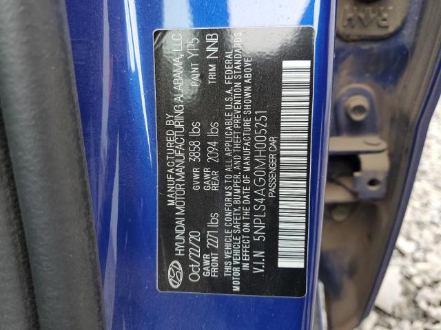 Photo 11 VIN: 5NPLS4AG0MH005251 - HYUNDAI ELANTRA SE 