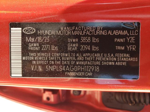 Photo 12 VIN: 5NPLS4AG0PH112918 - HYUNDAI ELANTRA SE 