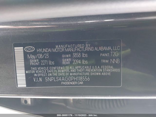 Photo 8 VIN: 5NPLS4AG0PH118556 - HYUNDAI ELANTRA 