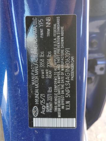 Photo 12 VIN: 5NPLS4AG1NH062091 - HYUNDAI ELANTRA SE 