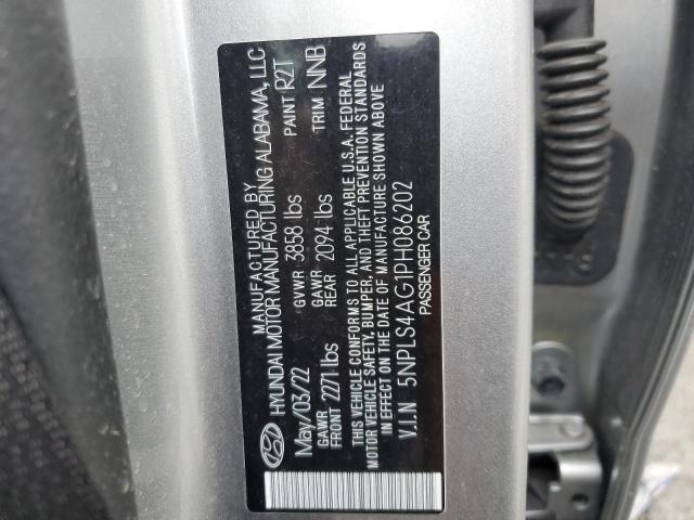 Photo 12 VIN: 5NPLS4AG1PH086202 - HYUNDAI ELANTRA 