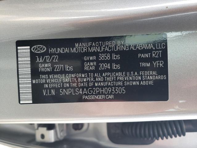 Photo 9 VIN: 5NPLS4AG2PH093305 - HYUNDAI ELANTRA SE 