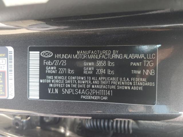 Photo 11 VIN: 5NPLS4AG2PH111141 - HYUNDAI ELANTRA SE 