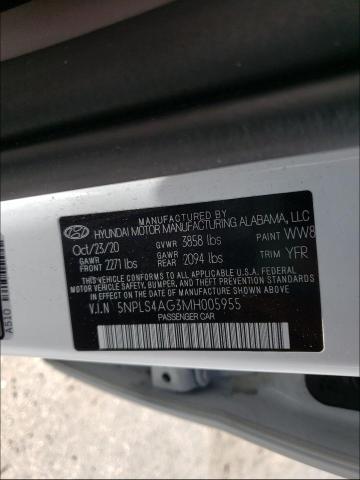 Photo 9 VIN: 5NPLS4AG3MH005955 - HYUNDAI ELANTRA SE 