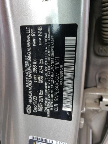 Photo 11 VIN: 5NPLS4AG3MH018611 - HYUNDAI ELANTRA 