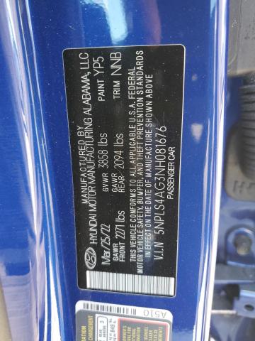 Photo 11 VIN: 5NPLS4AG3NH081676 - HYUNDAI ELANTRA 