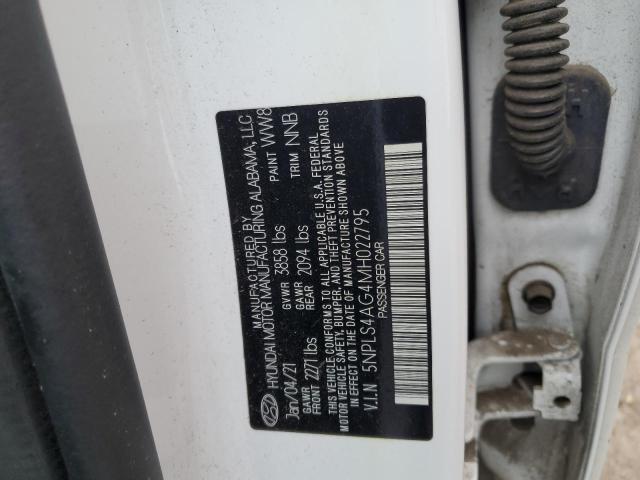 Photo 11 VIN: 5NPLS4AG4MH022795 - HYUNDAI ELANTRA SE 