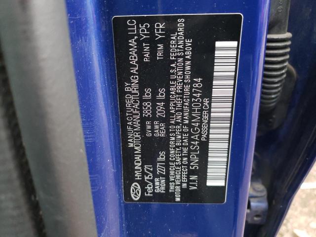 Photo 11 VIN: 5NPLS4AG4MH034784 - HYUNDAI ELANTRA 