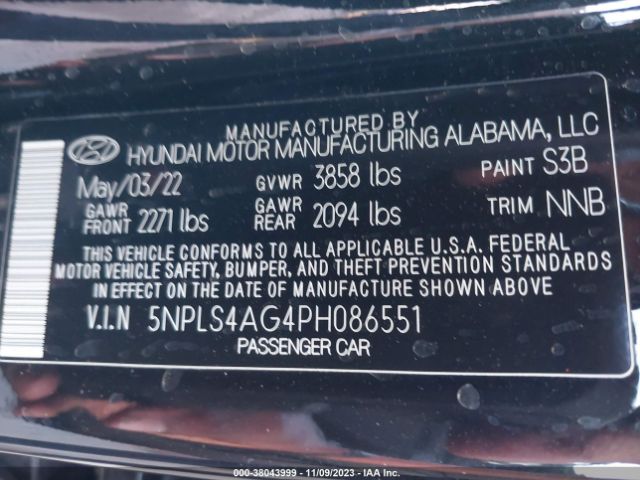 Photo 8 VIN: 5NPLS4AG4PH086551 - HYUNDAI ELANTRA 