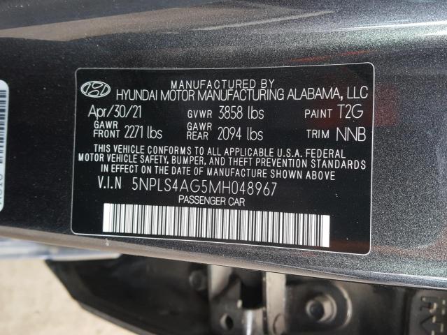 Photo 9 VIN: 5NPLS4AG5MH048967 - HYUNDAI ELANTRA SE 