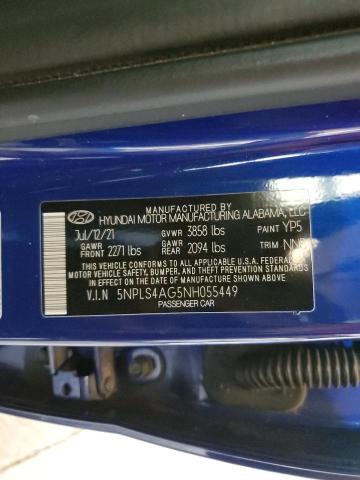 Photo 11 VIN: 5NPLS4AG5NH055449 - HYUNDAI ELANTRA SE 