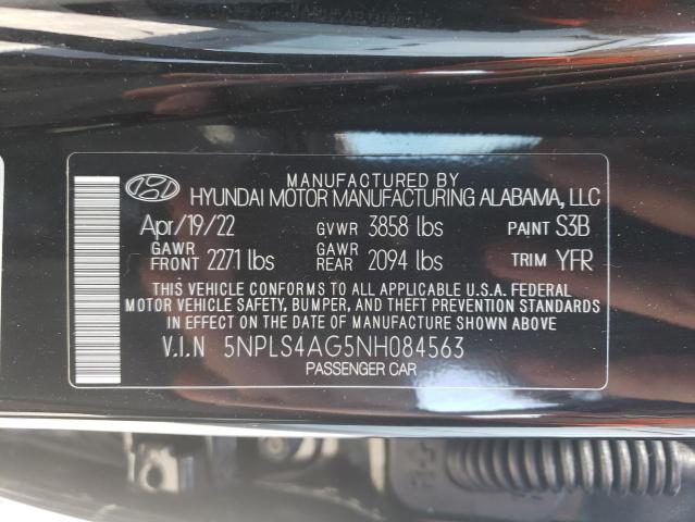 Photo 11 VIN: 5NPLS4AG5NH084563 - HYUNDAI ELANTRA SE 