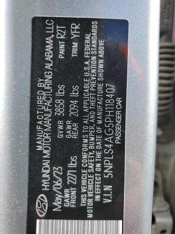 Photo 12 VIN: 5NPLS4AG5PH118407 - HYUNDAI ELANTRA SE 