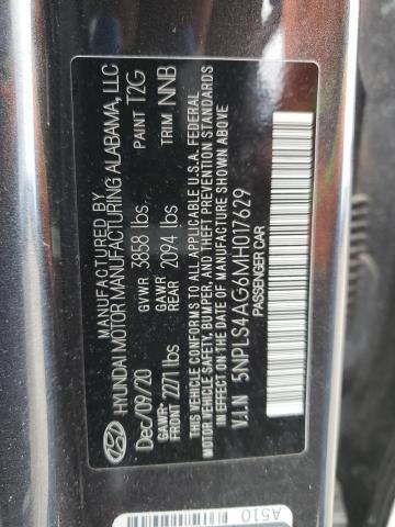 Photo 12 VIN: 5NPLS4AG6MH017629 - HYUNDAI ELANTRA SE 