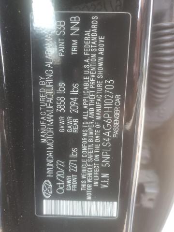 Photo 12 VIN: 5NPLS4AG6PH102703 - HYUNDAI ELANTRA SE 