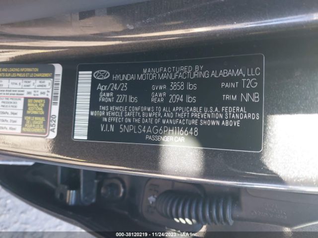 Photo 8 VIN: 5NPLS4AG6PH116648 - HYUNDAI ELANTRA 