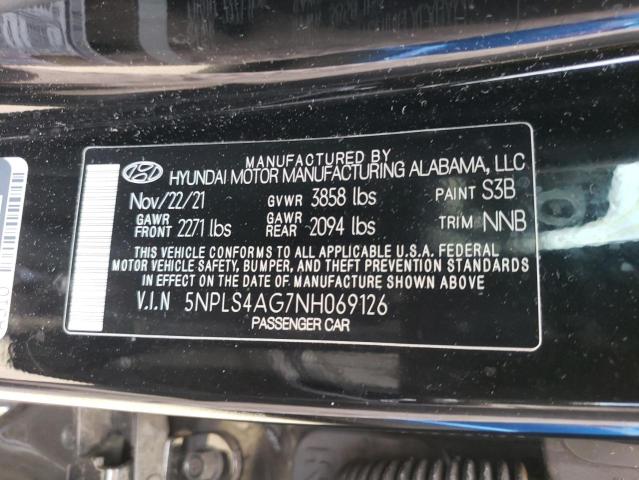 Photo 11 VIN: 5NPLS4AG7NH069126 - HYUNDAI ELANTRA SE 