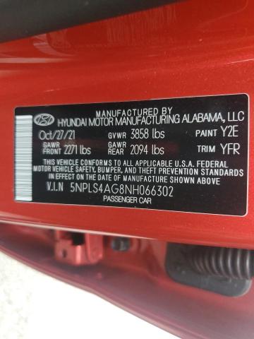 Photo 12 VIN: 5NPLS4AG8NH066302 - HYUNDAI ELANTRA SE 