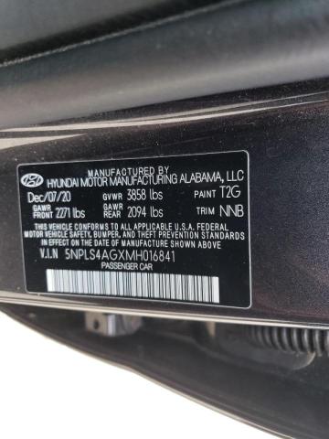 Photo 9 VIN: 5NPLS4AGXMH016841 - HYUNDAI ELANTRA SE 