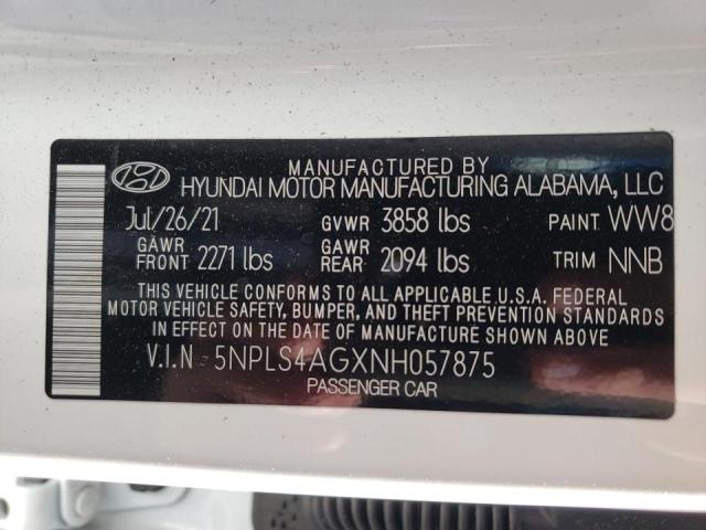 Photo 9 VIN: 5NPLS4AGXNH057875 - HYUNDAI ELANTRA SE 