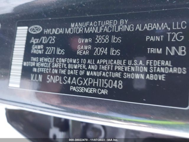 Photo 8 VIN: 5NPLS4AGXPH115048 - HYUNDAI ELANTRA 