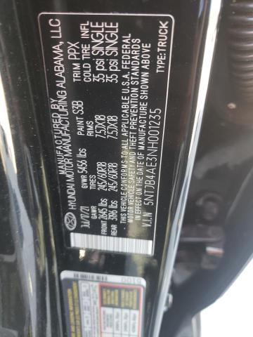 Photo 12 VIN: 5NTJB4AE3NH001235 - HYUNDAI SANTA CRUZ 