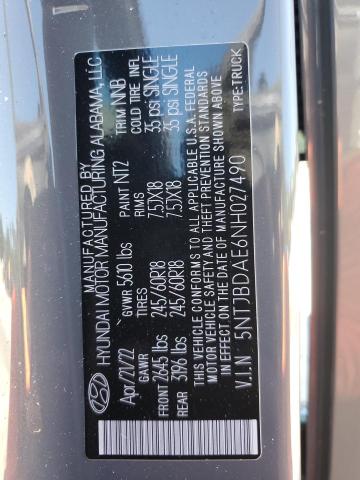 Photo 11 VIN: 5NTJBDAE6NH027490 - HYUNDAI SANTA CRUZ 