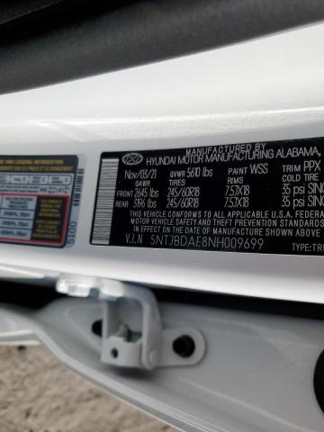 Photo 9 VIN: 5NTJBDAE8NH009699 - HYUNDAI SANTA CRUZ 