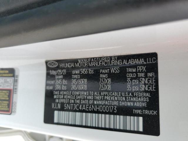 Photo 11 VIN: 5NTJC4AE6NH000173 - HYUNDAI SANTA CRUZ 