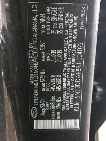 Photo 12 VIN: 5NTJDDAF8NH004022 - HYUNDAI SANTA CRUZ 