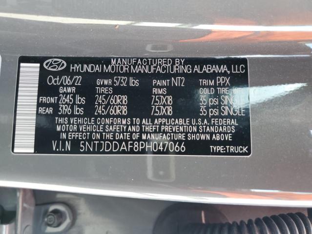 Photo 12 VIN: 5NTJDDAF8PH047066 - HYUNDAI SANTA CRUZ 