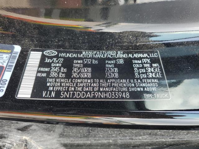 Photo 11 VIN: 5NTJDDAF9NH033948 - HYUNDAI SANTA CRUZ 