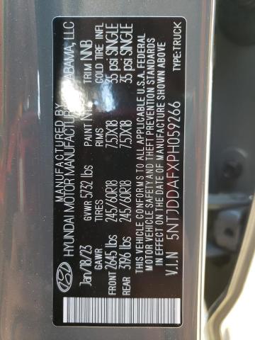 Photo 11 VIN: 5NTJDDAFXPH059266 - HYUNDAI SANTA CRUZ 