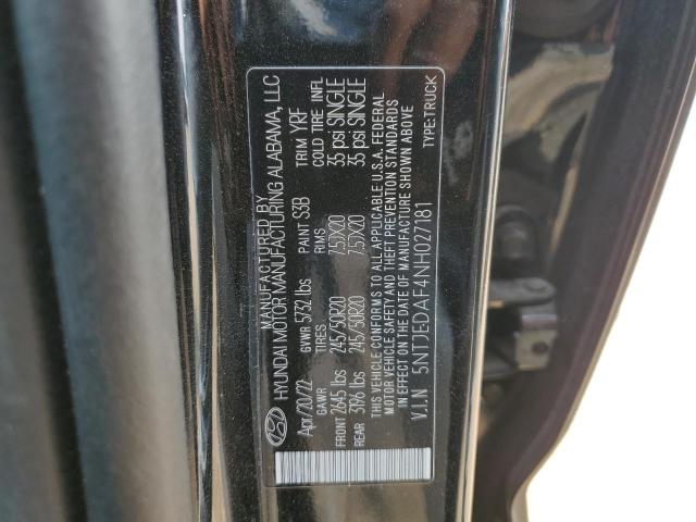 Photo 11 VIN: 5NTJEDAF4NH027181 - HYUNDAI SANTA CRUZ 