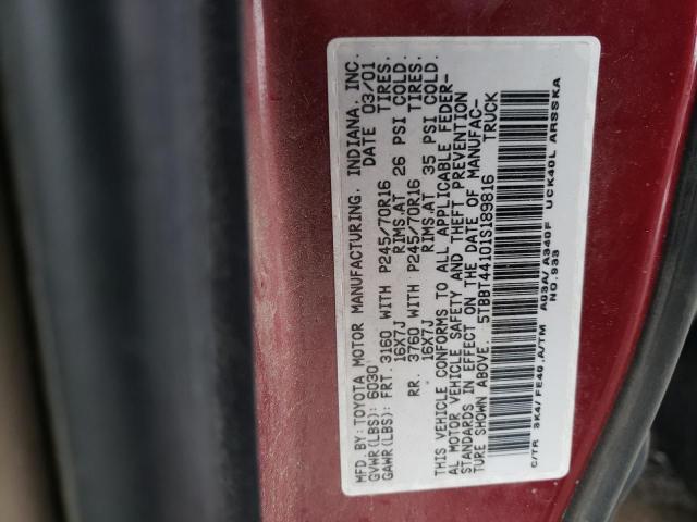 Photo 11 VIN: 5TBBT44101S189816 - TOYOTA TUNDRA 