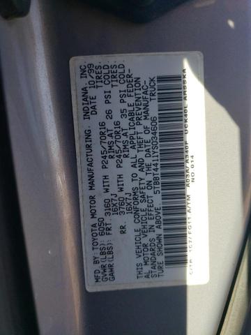 Photo 11 VIN: 5TBBT4411YS034606 - TOYOTA TUNDRA ACC 