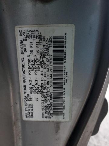 Photo 11 VIN: 5TBBT44121S175707 - TOYOTA TUNDRA ACC 