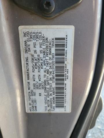 Photo 11 VIN: 5TBBT4413YS057983 - TOYOTA TUNDRA ACC 