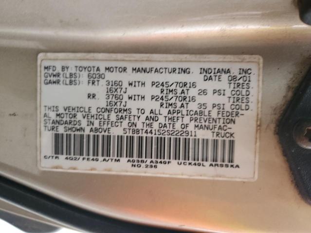 Photo 11 VIN: 5TBBT44152S222911 - TOYOTA TUNDRA ACC 