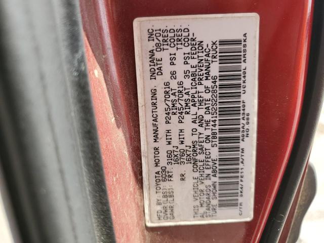 Photo 11 VIN: 5TBBT44152S228546 - TOYOTA TUNDRA ACC 