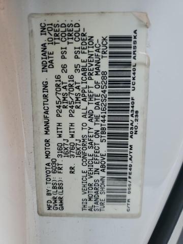 Photo 11 VIN: 5TBBT44162S245288 - TOYOTA TUNDRA ACC 