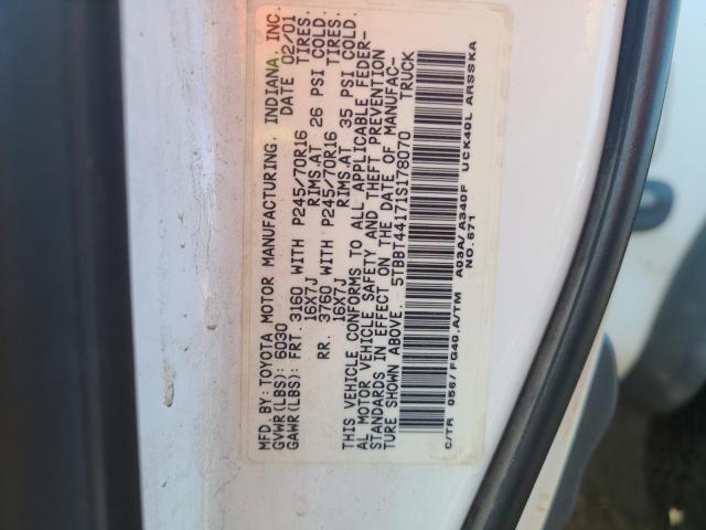 Photo 11 VIN: 5TBBT44171S178070 - TOYOTA TUNDRA ACC 