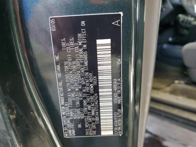 Photo 11 VIN: 5TBBT44175S467424 - TOYOTA TUNDRA 