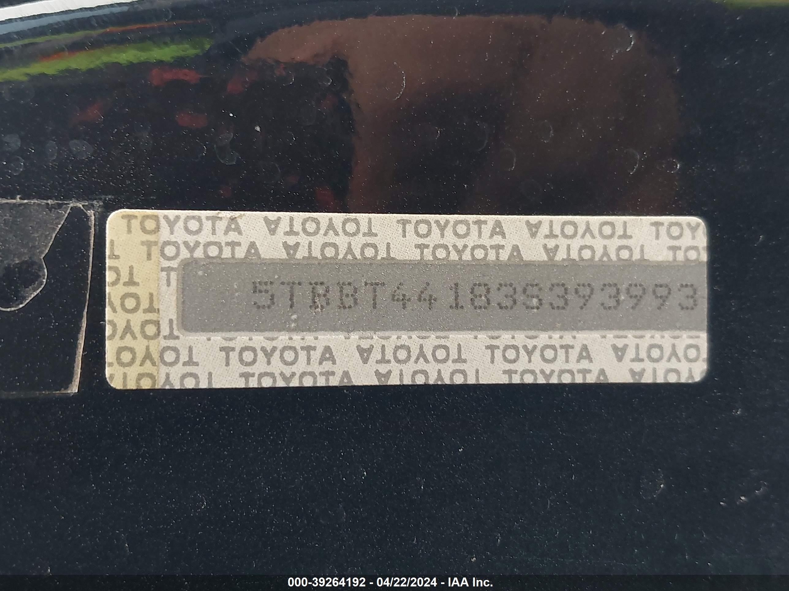 Photo 8 VIN: 5TBBT44183S393993 - TOYOTA TUNDRA 