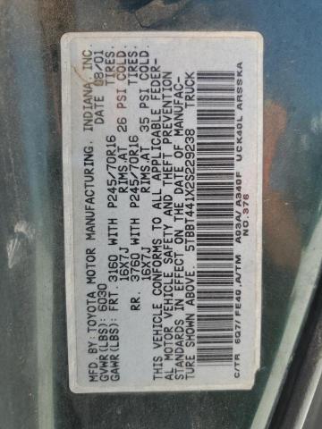 Photo 12 VIN: 5TBBT441X2S229238 - TOYOTA TUNDRA ACC 